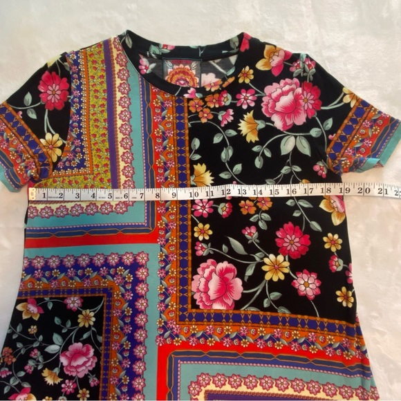 Johnny Was Bamboo t Shirt Sz Small Swing style - Picture 7 of 9